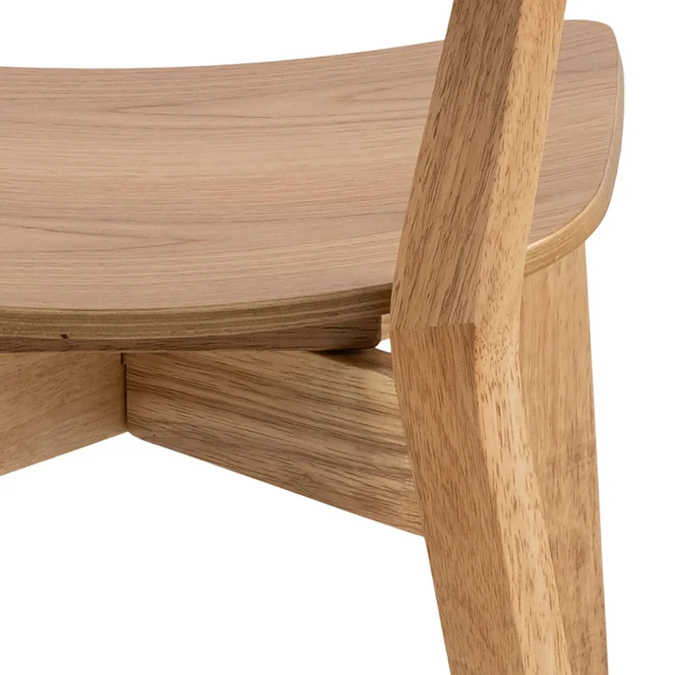 Lot de 2 chaises de salle à manger en chêne - Roxy