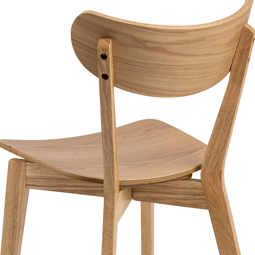 Lot de 2 chaises de salle à manger en chêne - Roxy