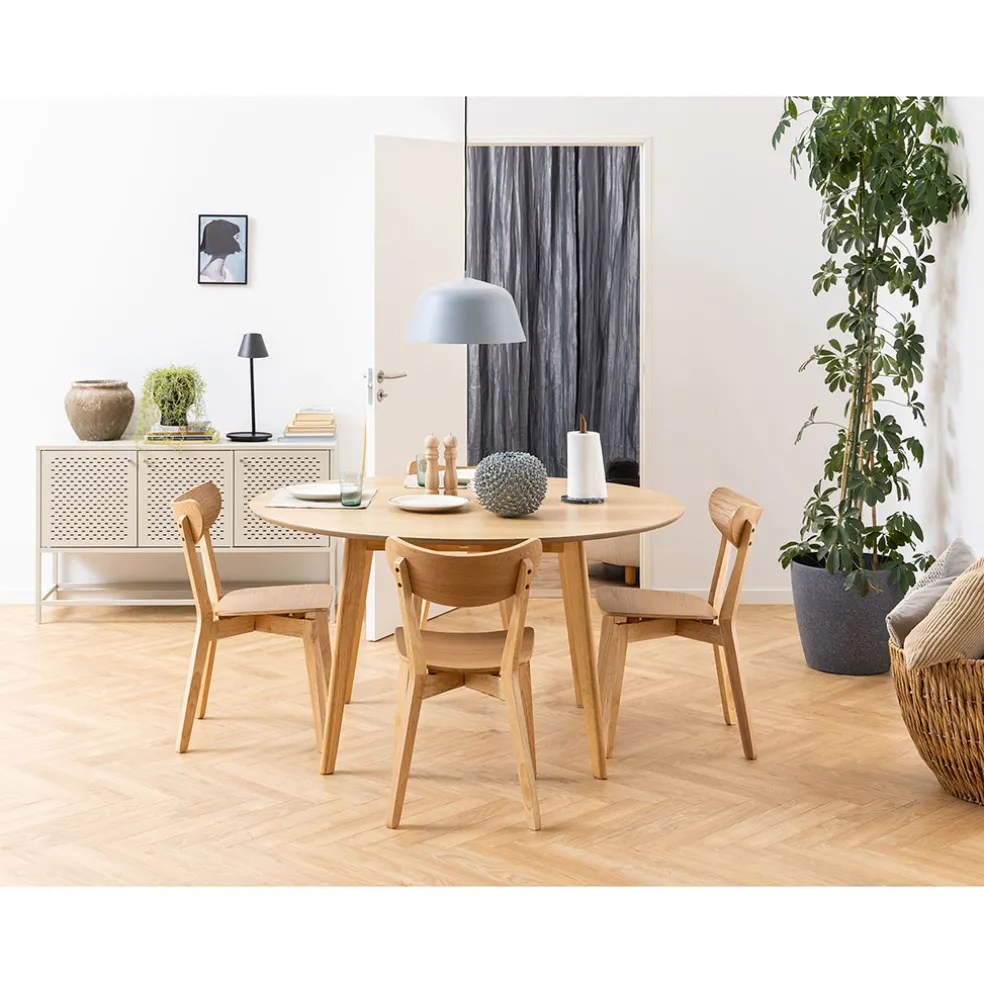 Lot de 2 chaises de salle à manger en chêne - Roxy