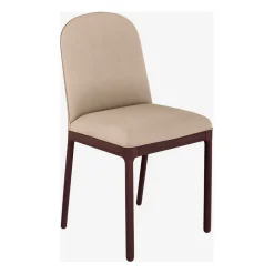 Lot de 2 chaises en tissu grège - Bet