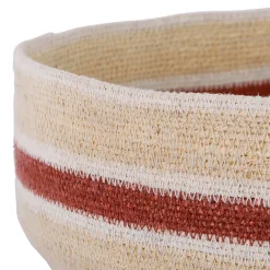 Lot de 2 corbeilles en jonc de mer brique - Sumatra