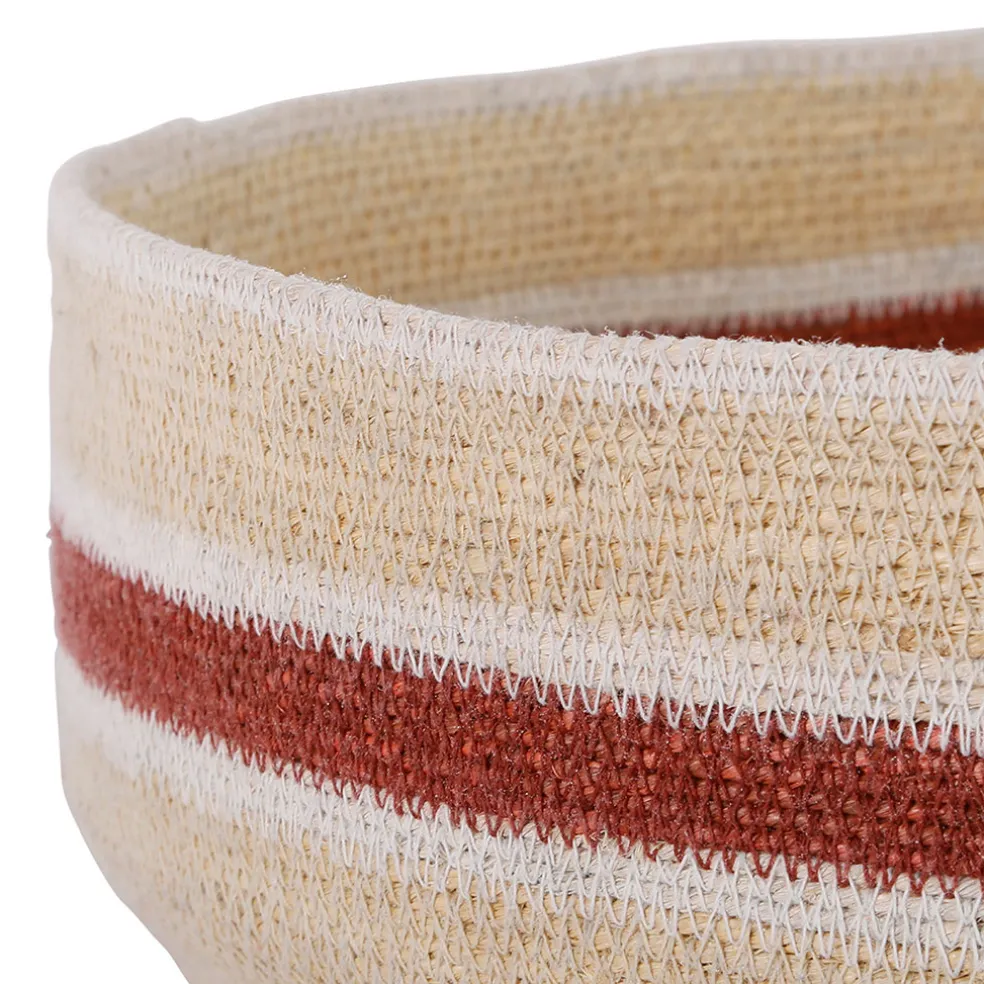 Lot de 2 corbeilles en jonc de mer brique - Sumatra