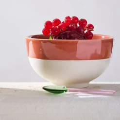 Lot de 6 cuillères à glace en verre borosilicate multicolore - Colorea