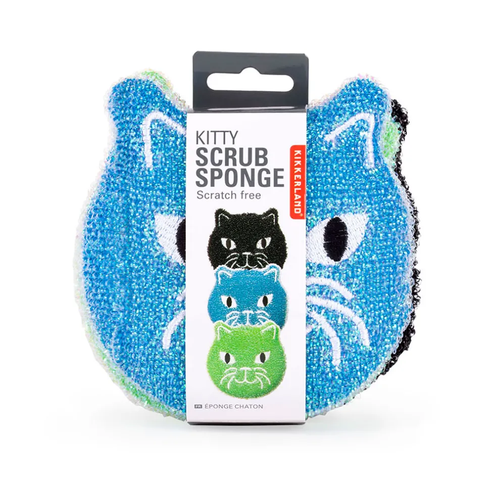 Lot de 3 eponges chat