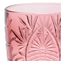 Lot de 4 gobelets en verre rose 35cl - Starla