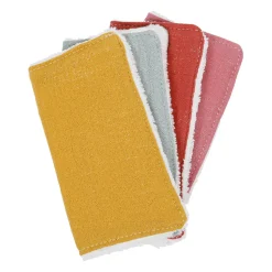 Lot de 4 lingettes ecolo grand modele scintillant multicolore