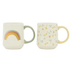Lot de 2 mugs en grès multicolore - sweat dream