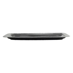 Lot de 2 plateaux en fer anthracite - Arabise