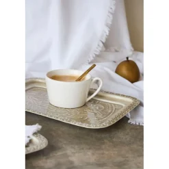 Lot de 2 plateaux en fer grège - Arabise