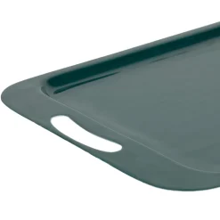 Lot de 2 plateaux en fer émeraude et moutarde - Pop'S