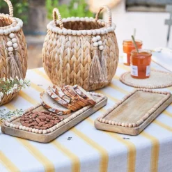 Lot de 2 plats en manguier naturel - Eté A La Mer
