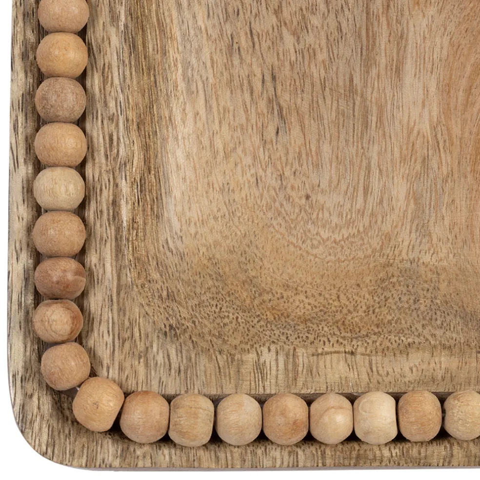 Lot de 2 plats en manguier naturel - Eté A La Mer