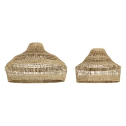 Lot de 2 suspensions en jonc de mer non électrifiées d58/d42cm - Cordlacy