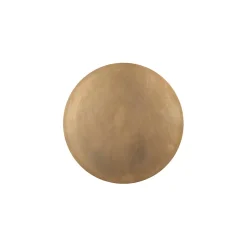 Lot de 2 table gigogne en aluminium et fer doré - Felia