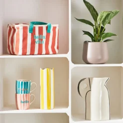 Lot de 2 tasses bleu et corail 35cl - Palma