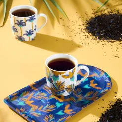 Lot de 4 tasses en porcelaine multicolore 35cl - Mocoa