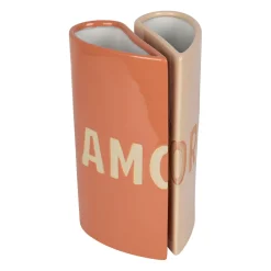 Lot de 2 vases en grès nude 13x6.5xh24cm - Funny