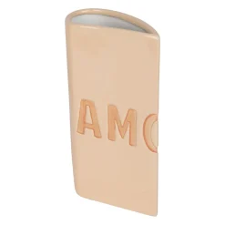 Lot de 2 vases en grès nude 13x6.5xh24cm - Funny