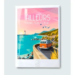 Magnet ailleurs 6.5x9cm