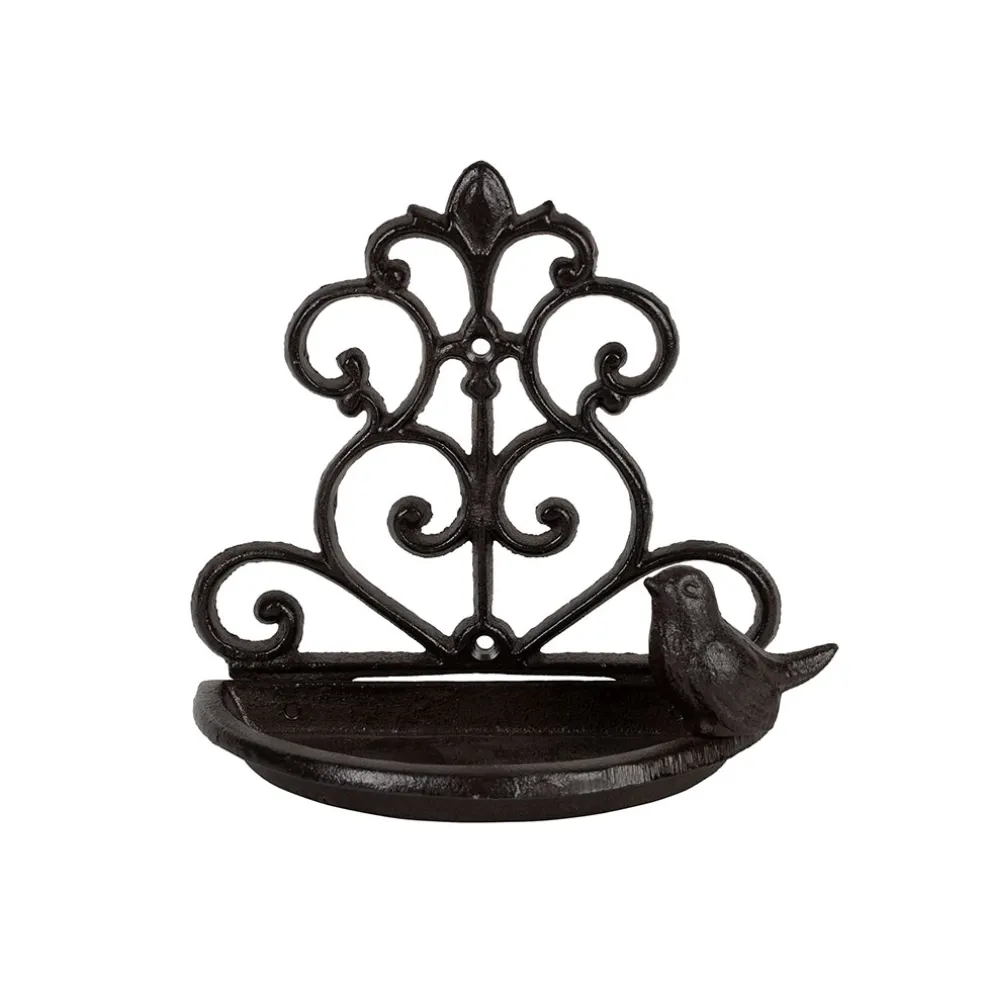 Mangeoire murale en fonte brun - Fauvette