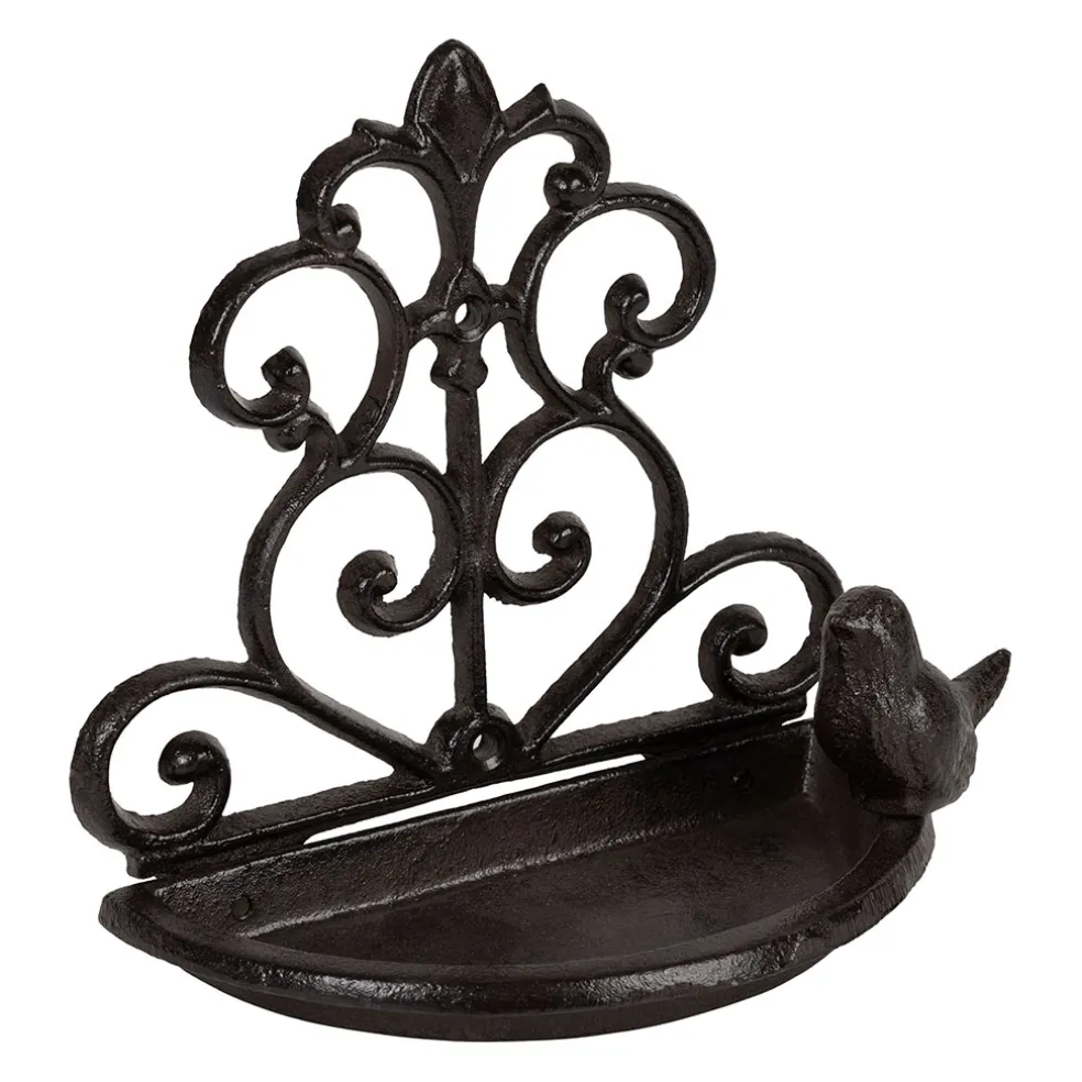 Mangeoire murale en fonte brun - Fauvette