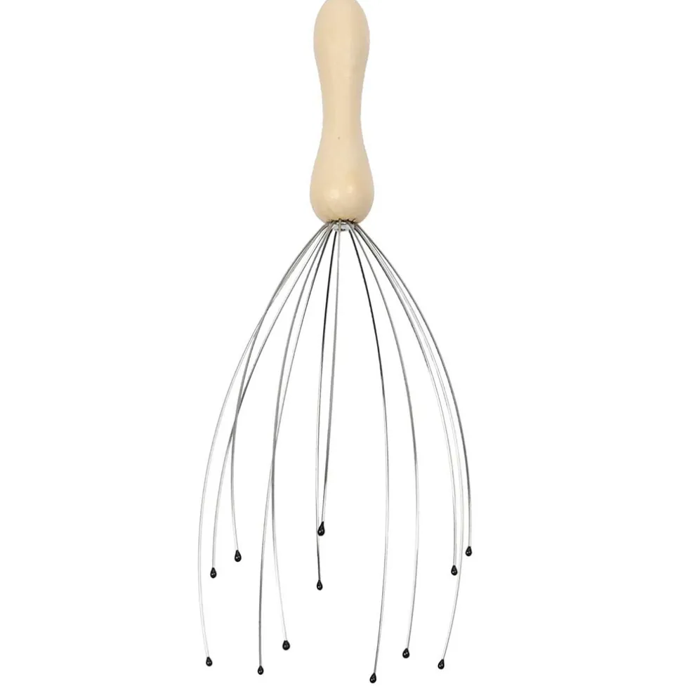 Masseur de tête manche en bois