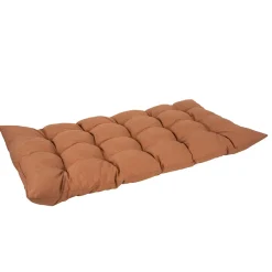Matelas banco 15 capitons en coton terracotta 120x60cm - Colors