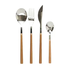 Menagere effet bois 16 pieces