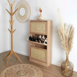 Meuble à chaussures 3 portes H113cm - Baia