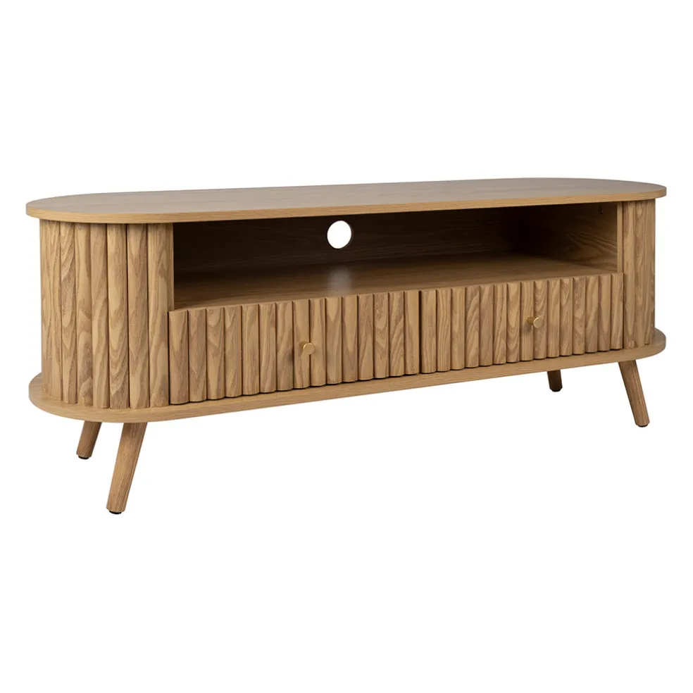 Meuble TV en bois L130cm - Saori