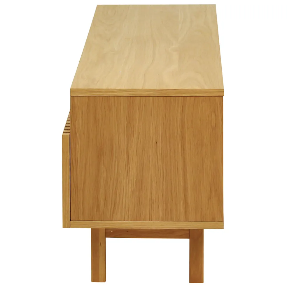 Meuble tv en chêne naturel 150x50cm - Paulo