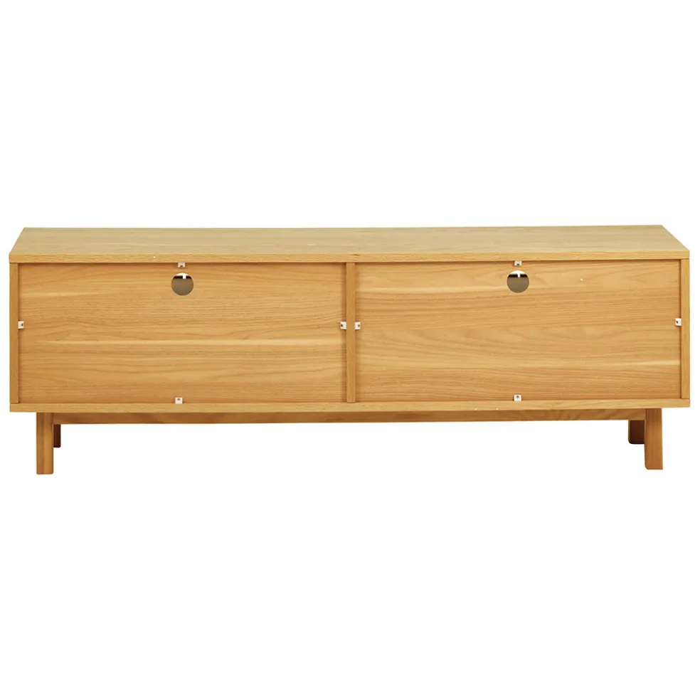 Meuble tv en chêne naturel 150x50cm - Paulo