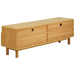 Meuble tv en chêne naturel 150x50cm - Paulo