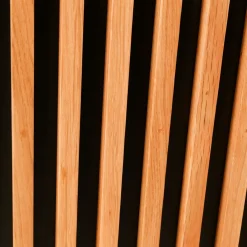 Meuble TV en chêne naturel et noir 4 niche L130cm - Linea