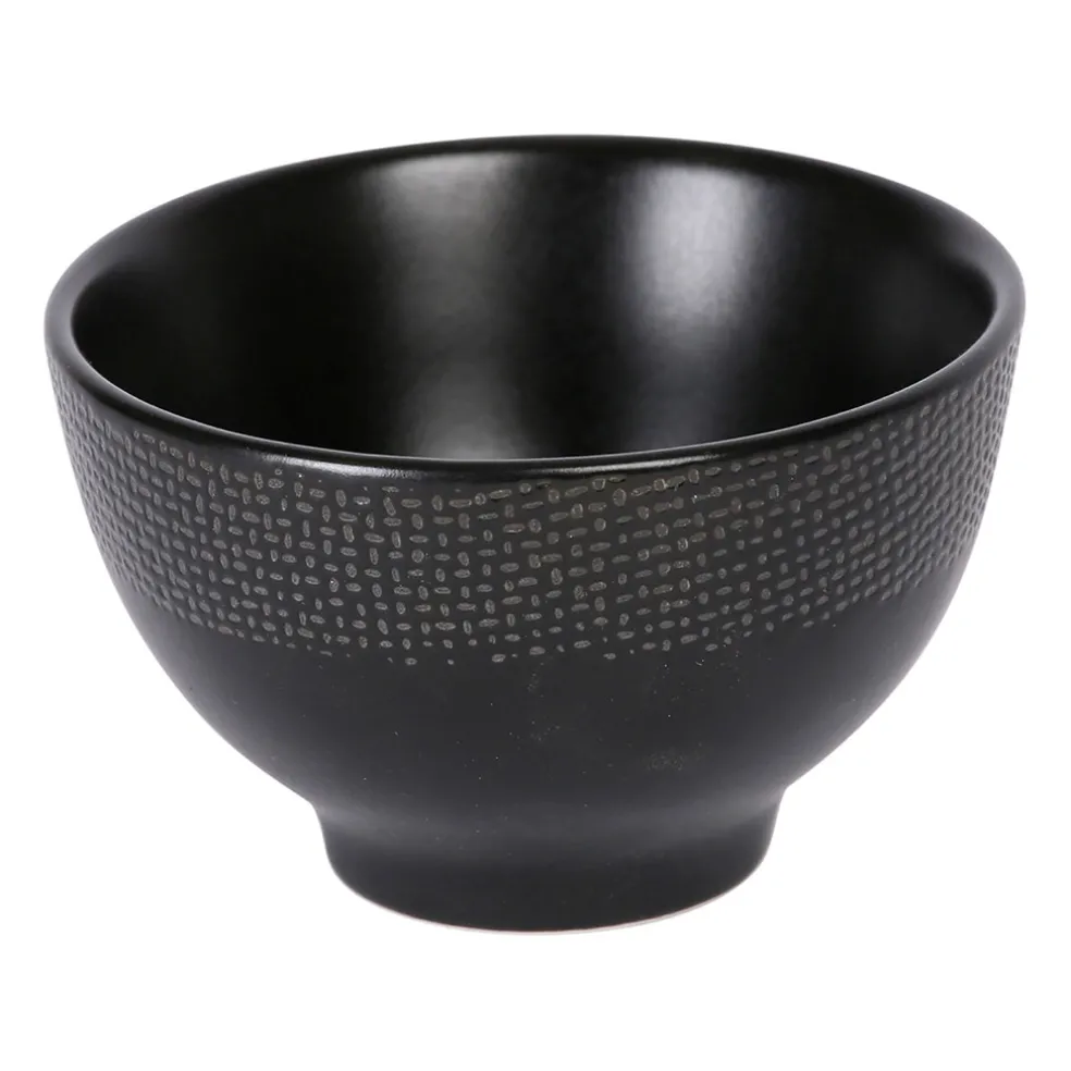 Mini bol en grès noir d9.5cm - vesuvio