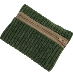 Mini pochette en velours kaki