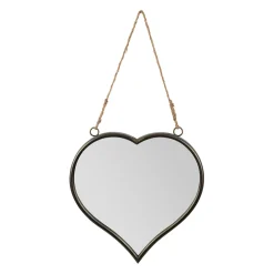 Miroir cœur en fer et miroir - Cœur