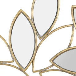 Miroir dahlia doré