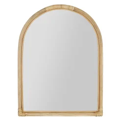 Miroir en rotin naturel 40xh53cm - Mirage