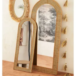 Miroir en rotin 70xh160.5cm - Tamba