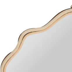 Miroir nuage en rotin naturel 40x25cm