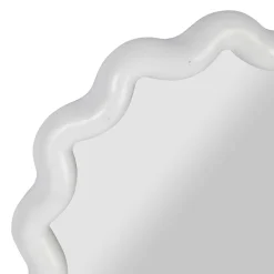 Miroir ovale blanc 27x49cm - Funky