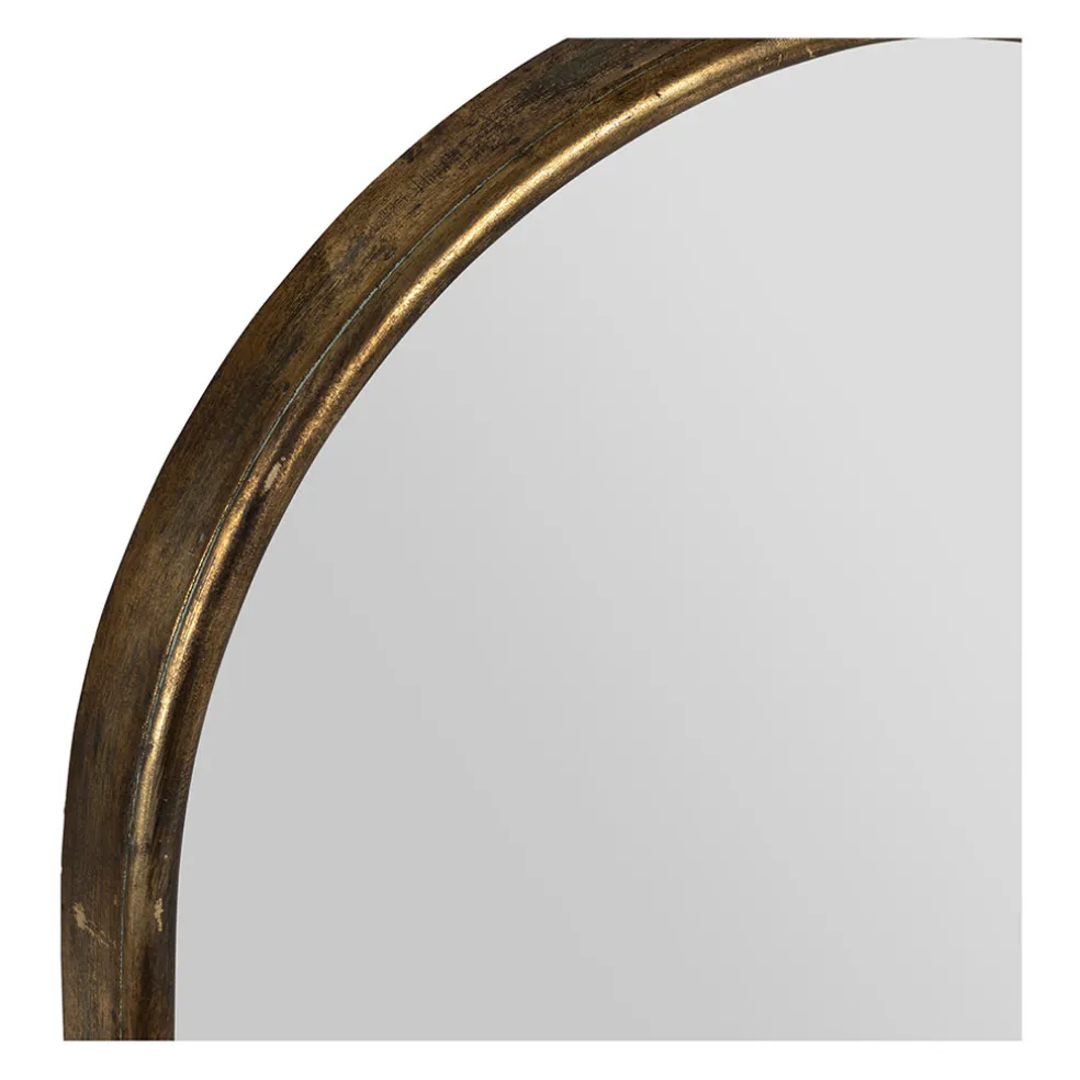 Miroir ovale en fer 35.5x89.5cm - Aziru