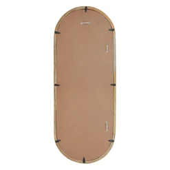 Miroir ovale en manguier naturel 39x100cm - Hervea