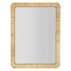 Miroir rectangle en rotin 60x80cm - Tulum