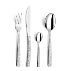 Ménagère 24 pièces en acier argent - Havane Jungle