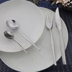 Ménagère 24 pieces en acier inoxydable argent - violon