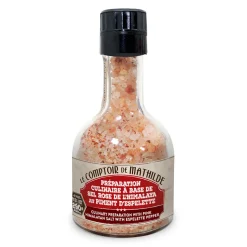 Moulin sel rose de l'himalaya au piment d'espelette empilable - 290gr