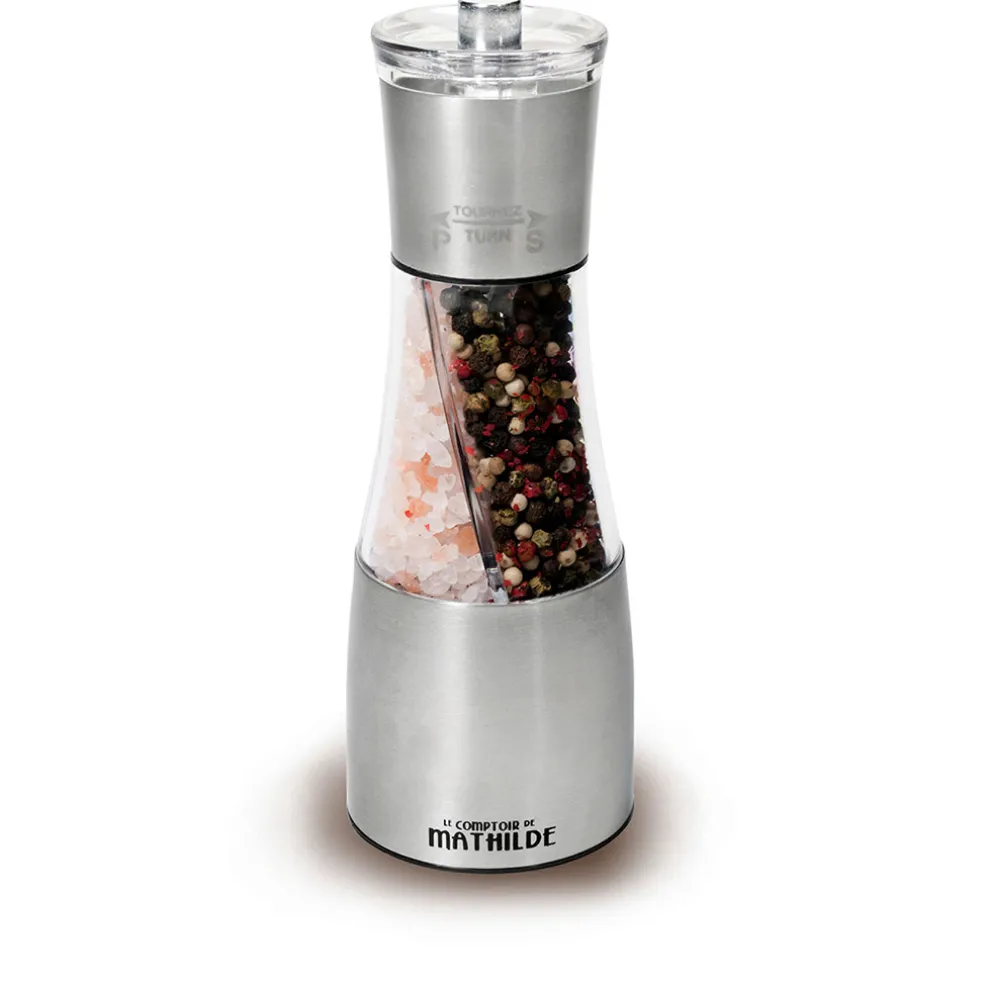 Moulin sel rose Himalaya et 4 poivres baies