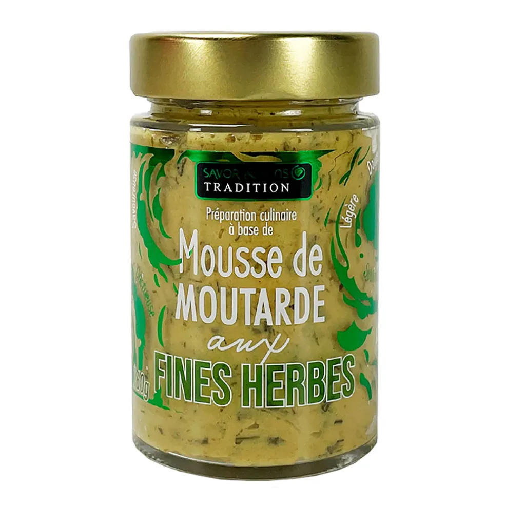 Mousse de moutarde aux fines herbes